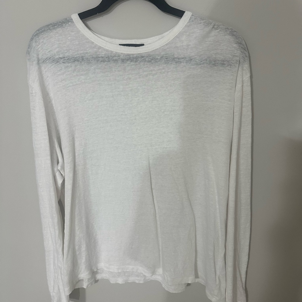 Men’s White Long Sleeve Shirt